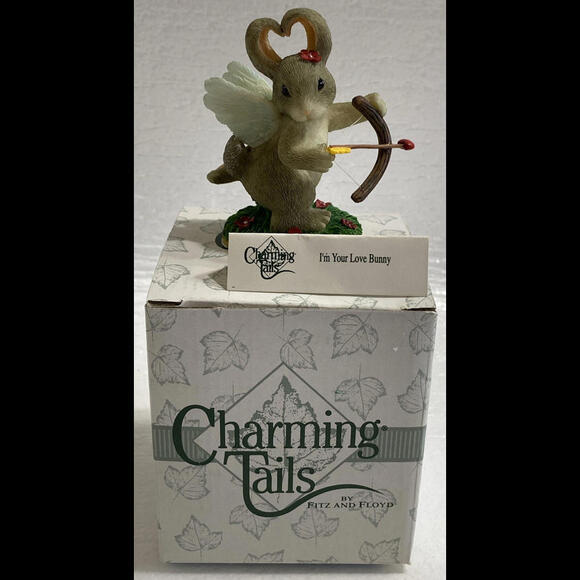 Charming Tails ~ I'M YOUR LOVE BUNNY Figure 84/101 ~ Fitz & Floyd ~ NIB - Picture 2 of 9